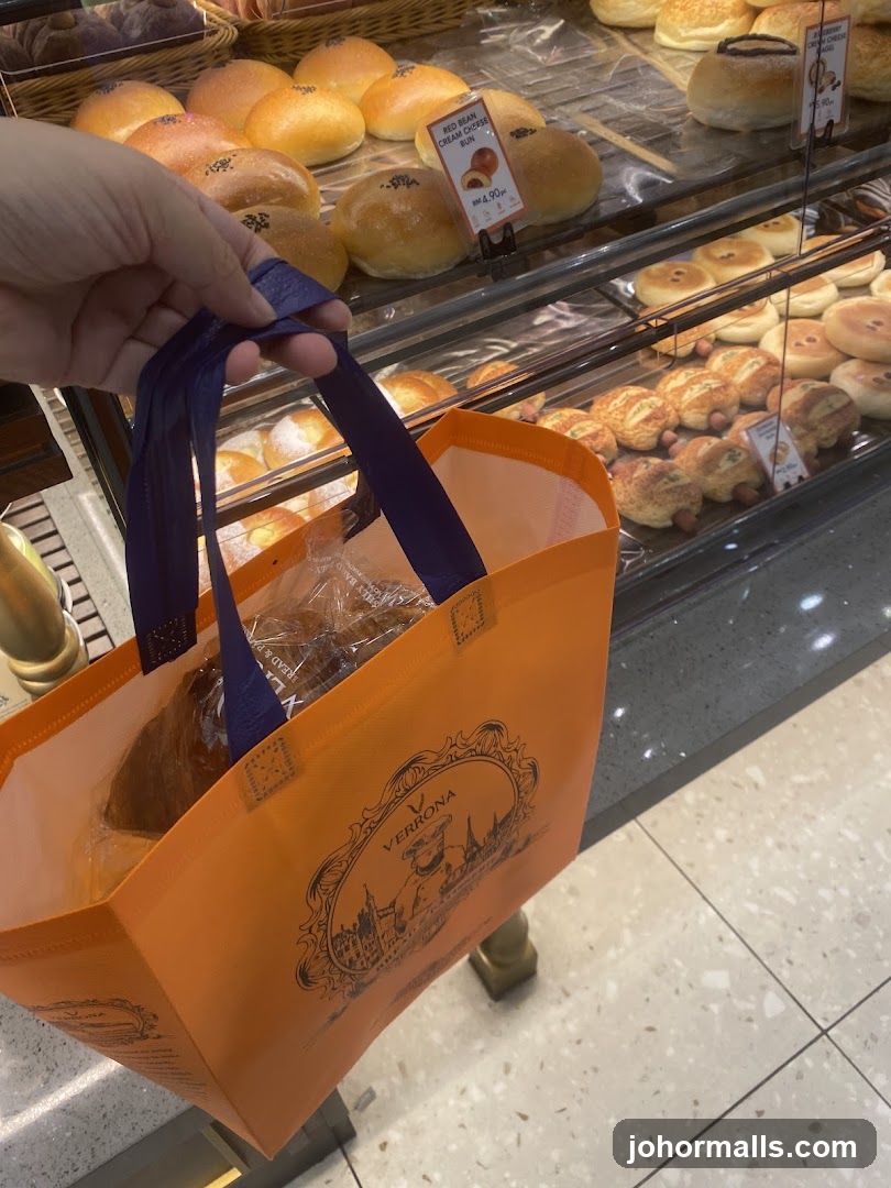 Bakery Display with Shopping Bag