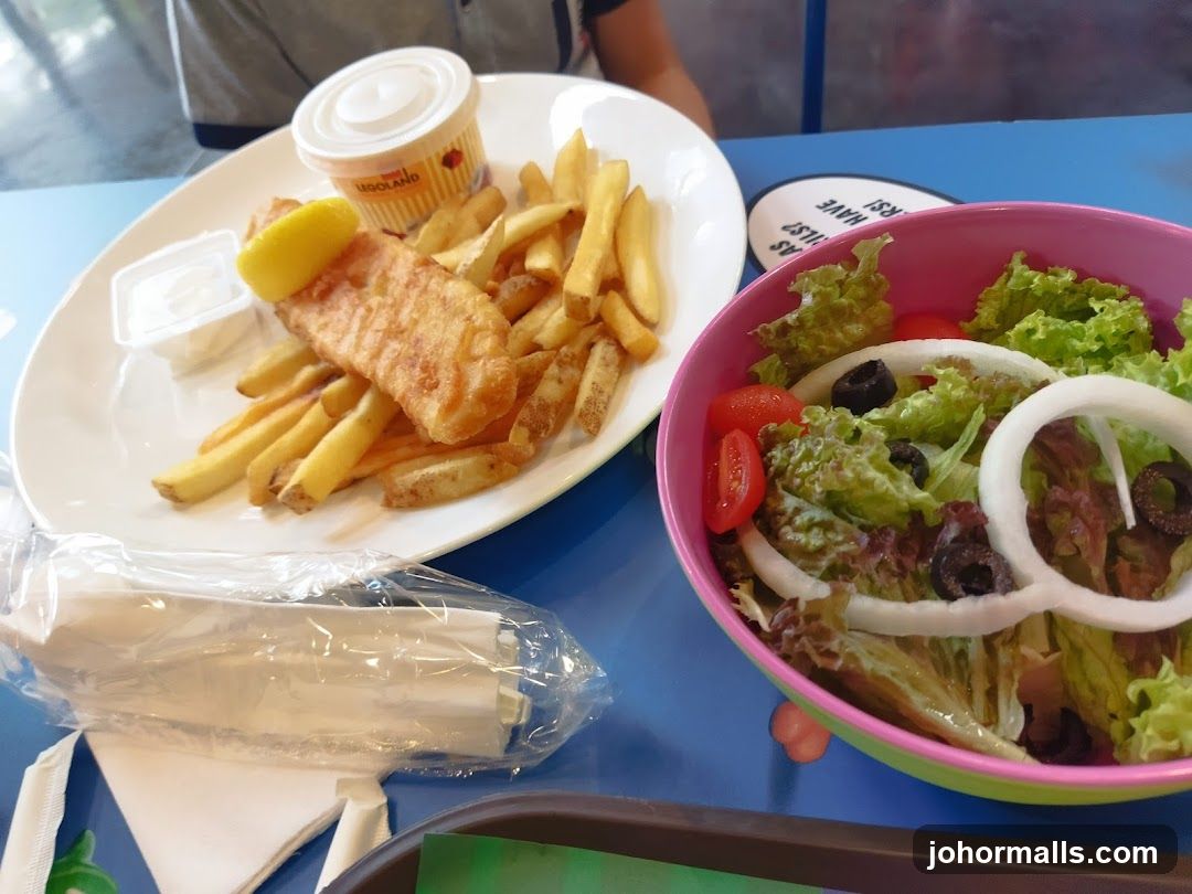 Fish and Chips with Salad