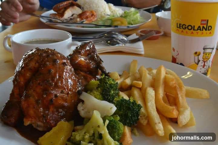 Chicken Meal with Fries and Broccoli