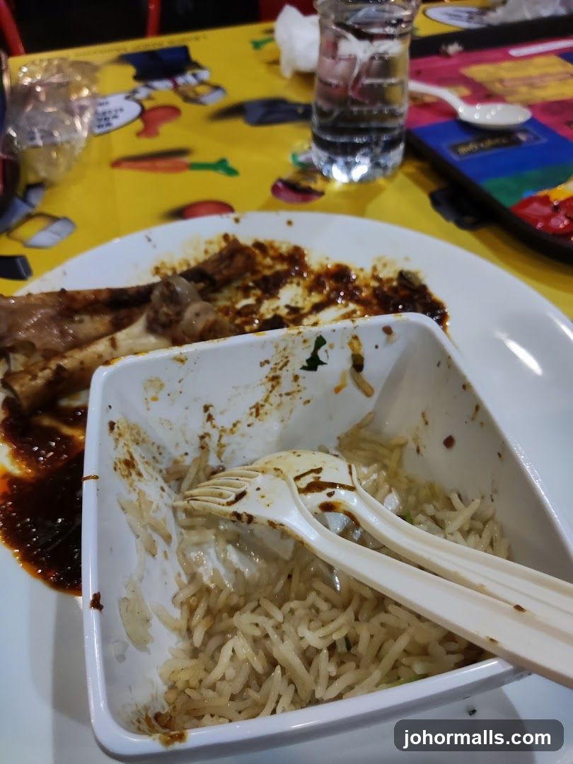 Leftover Food on Table