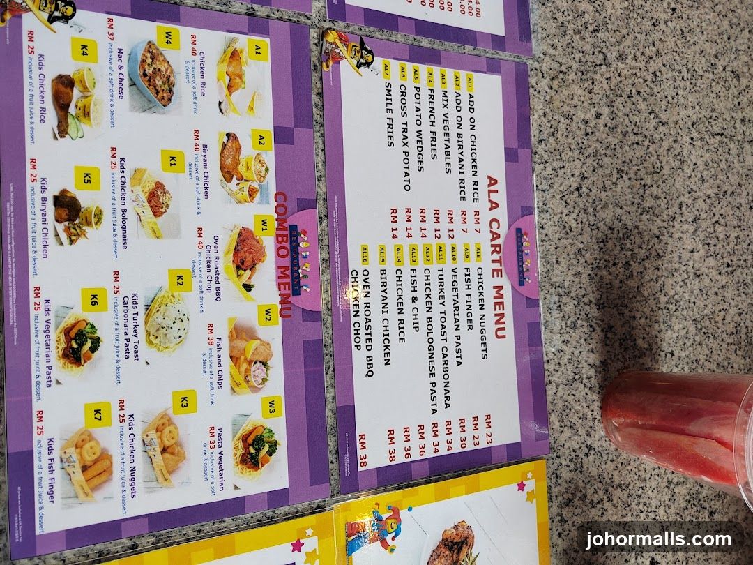 Restaurant Combo Menu & Ala Carte Menu