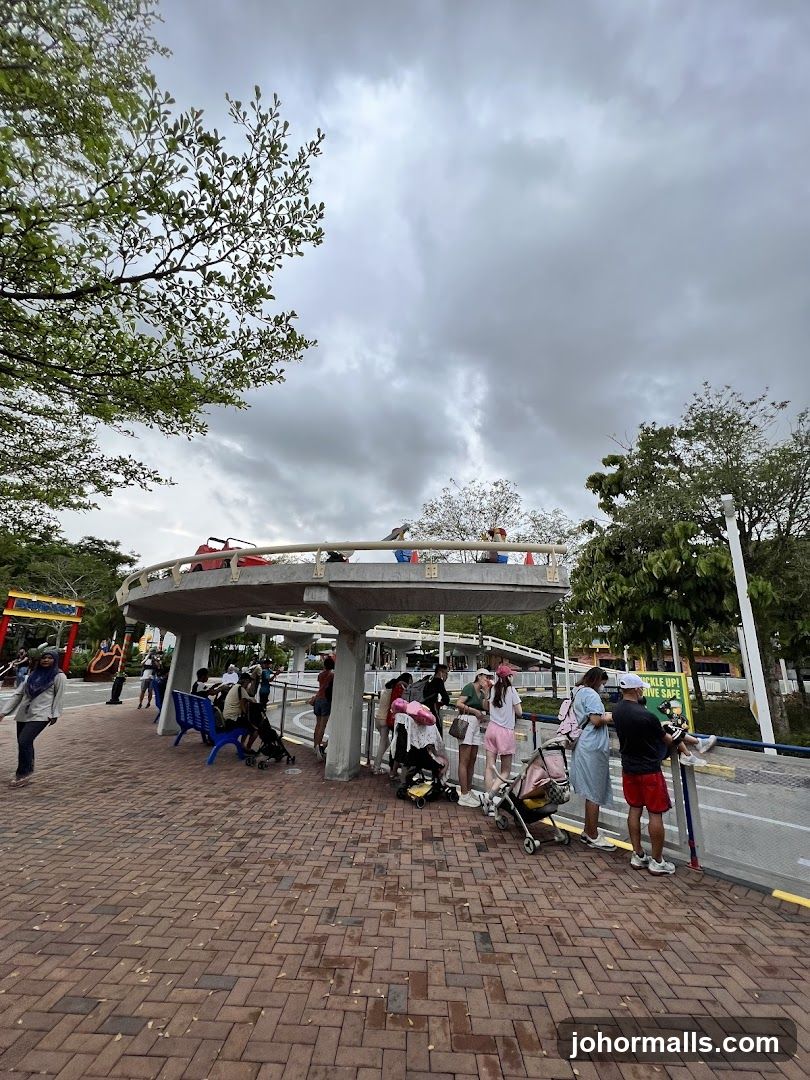 People waiting at an attraction