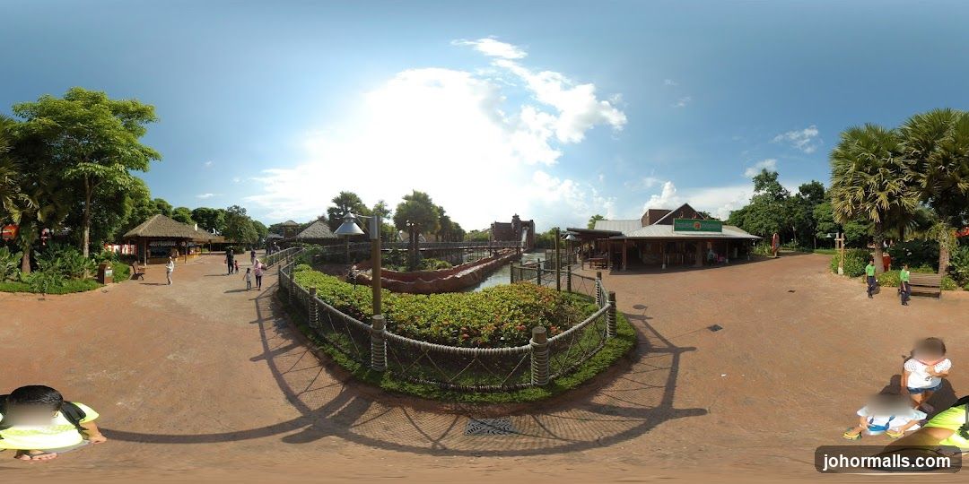 Theme Park with Water Ride