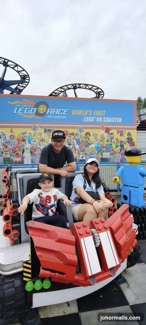 Family on Lego VR Coaster