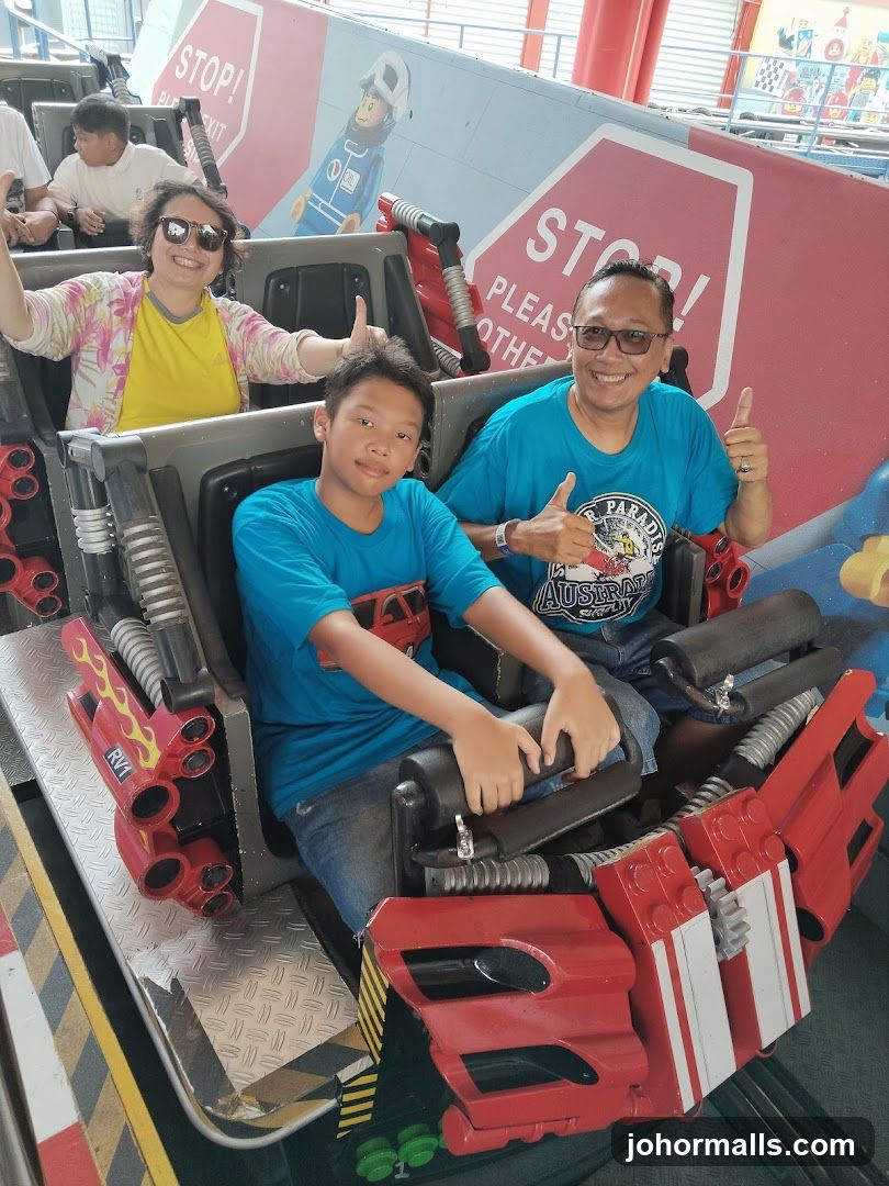 Family on a Roller Coaster Ride