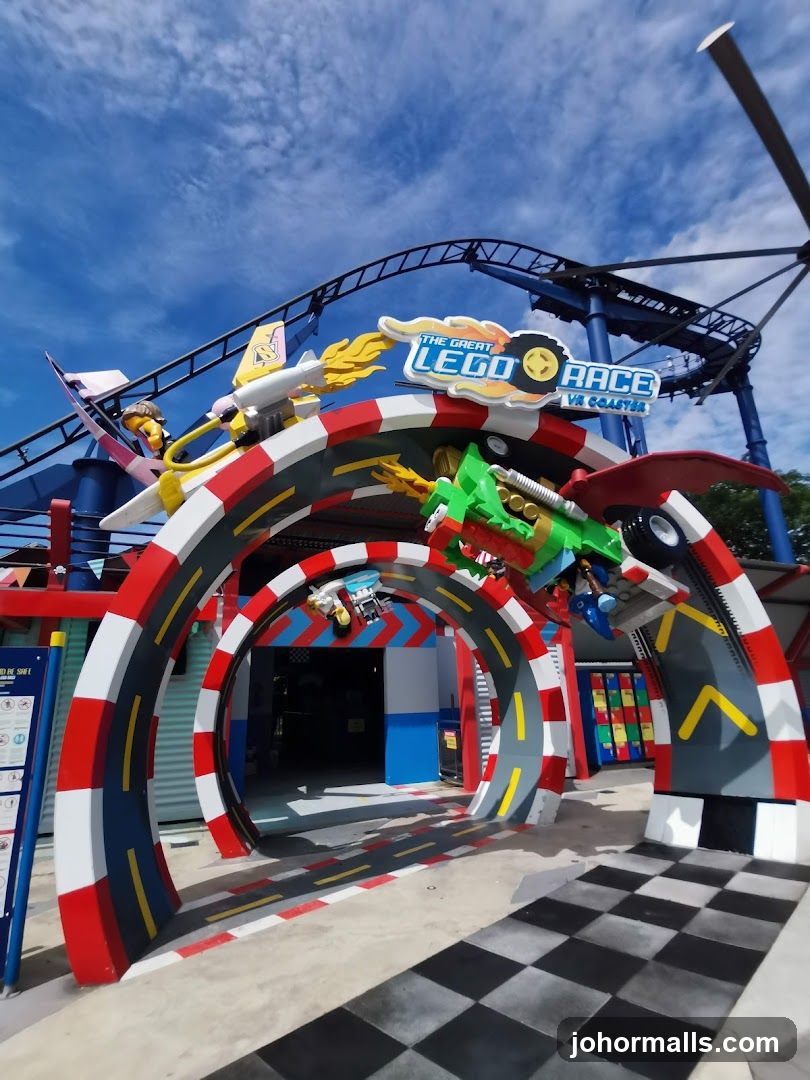 The Great Lego Race VR Coaster Entrance