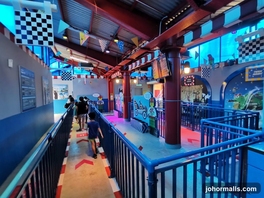 Queue Area with Racing Theme