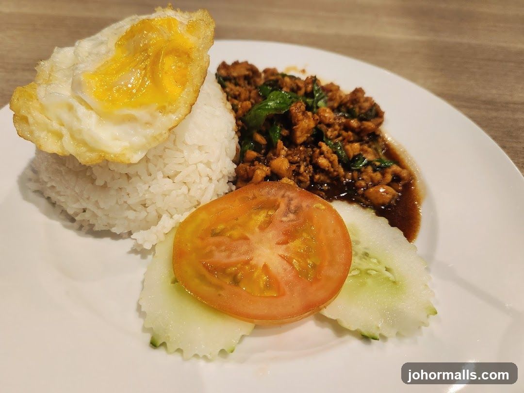Thai Basil Chicken with Fried Egg
