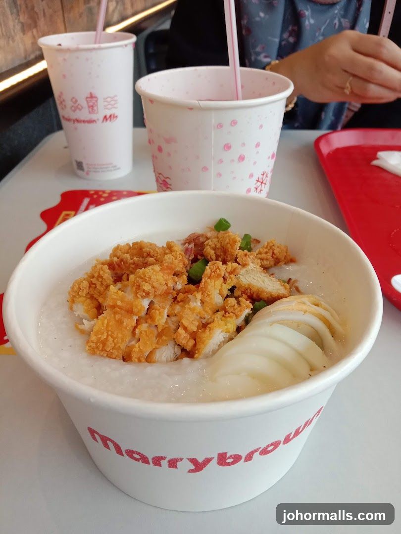 Congee with Fried Chicken