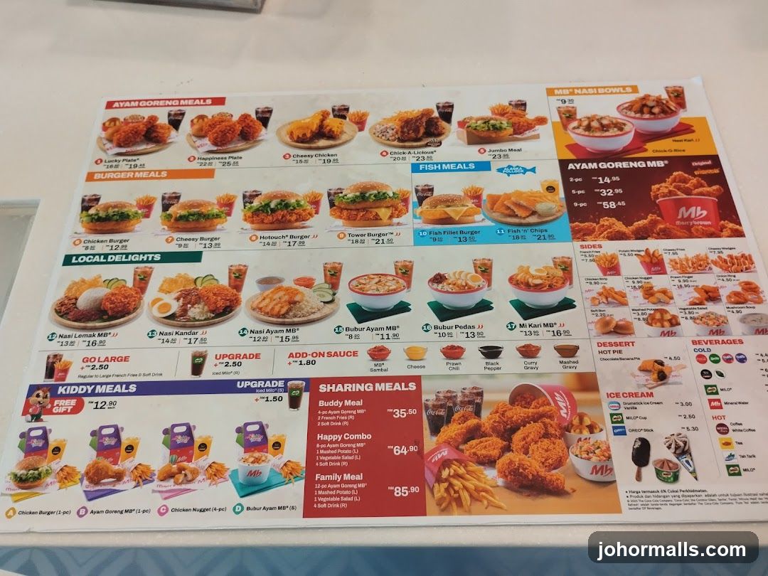 Merrybrown Menu