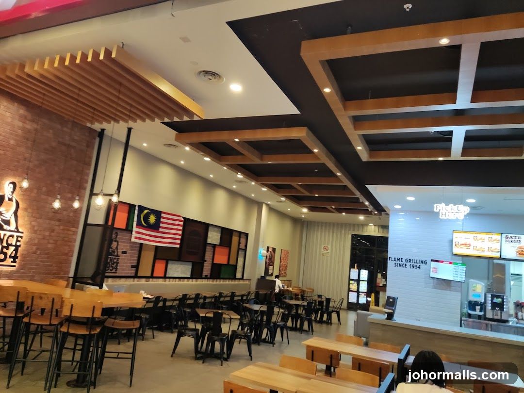 Restaurant Interior with Seating and Counter