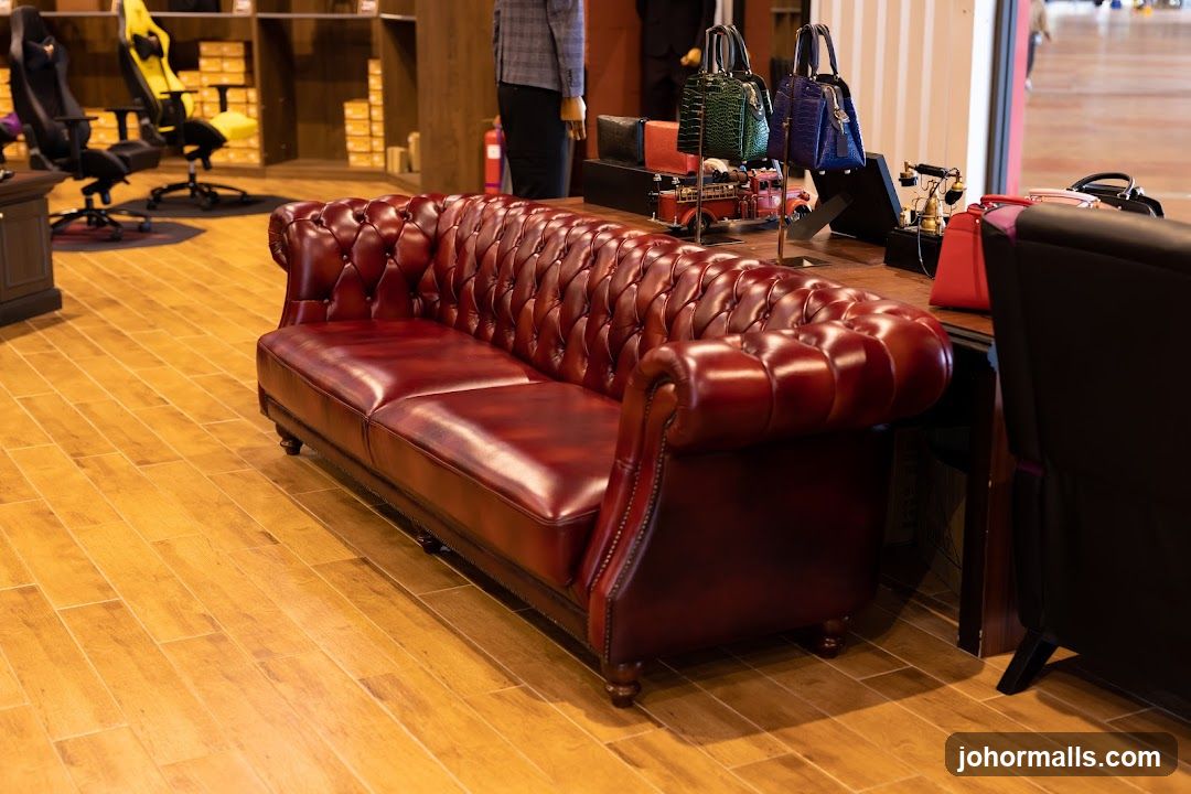 Luxury Leather Sofa Display