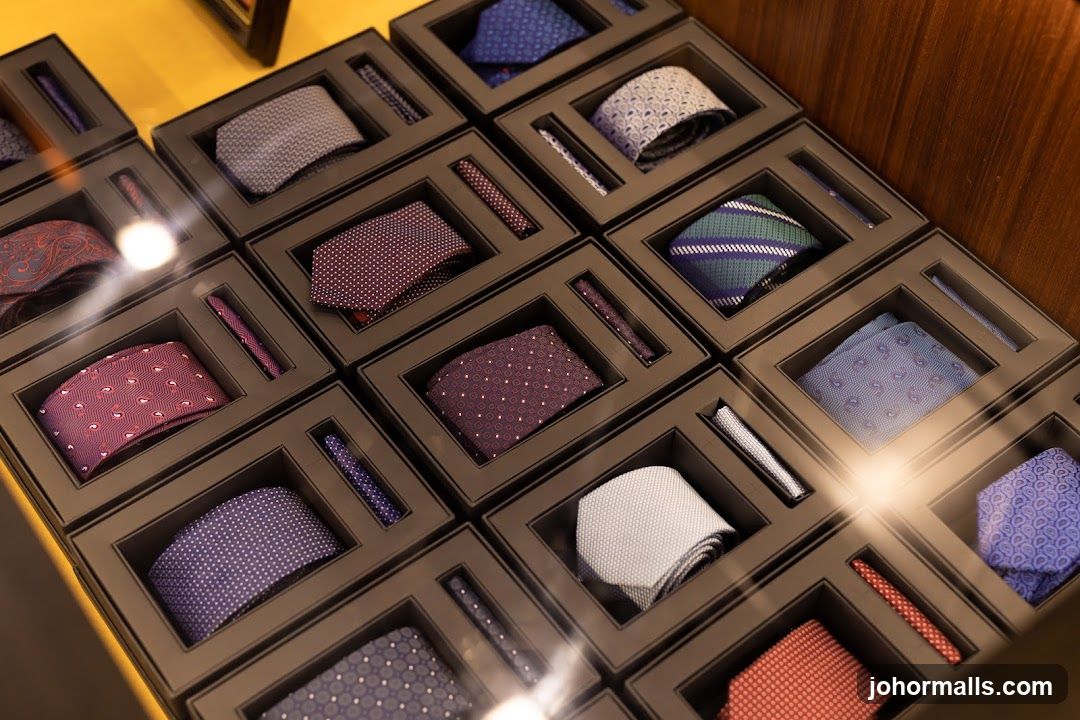 Ties and Pocket Squares Display