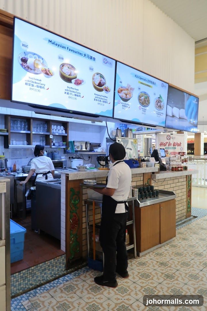 Restaurant Kitchen and Menu Display
