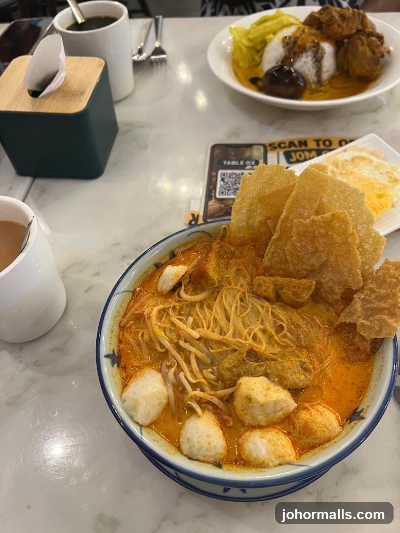 Curry Laksa with Side Dishes