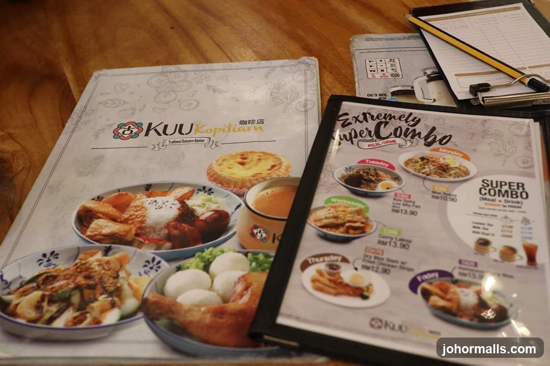 KUU Kopitiam Menu