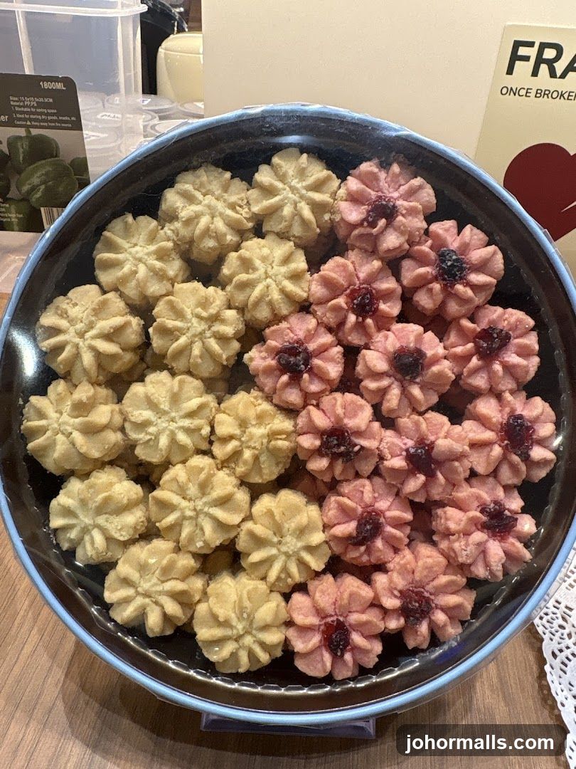 Flower-shaped cookies
