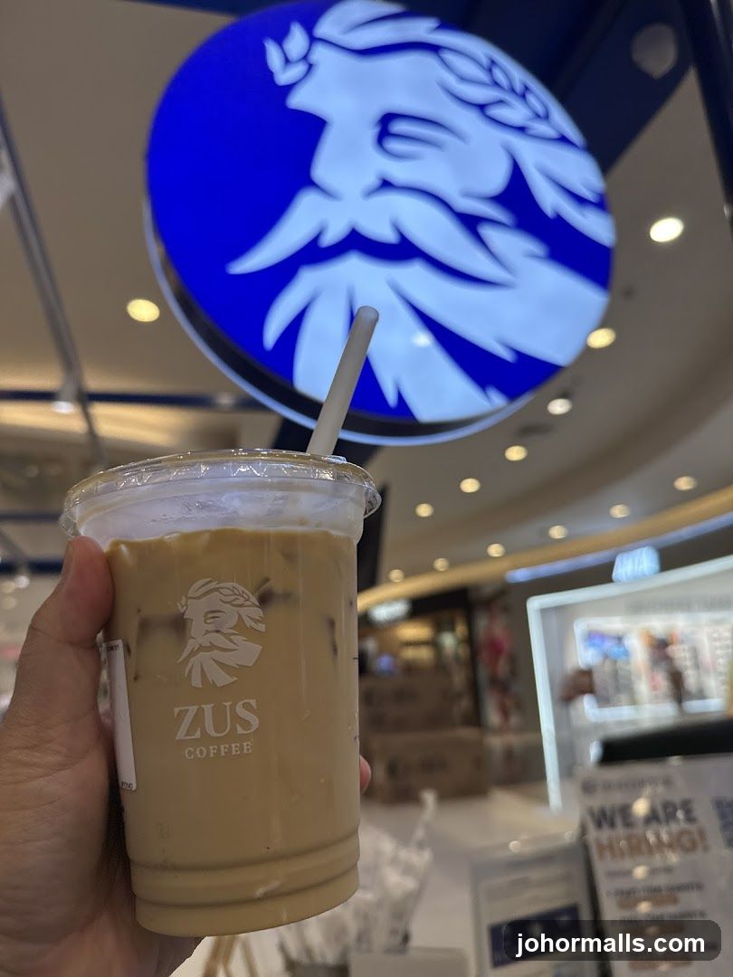 Iced Coffee with ZUS Coffee Logo