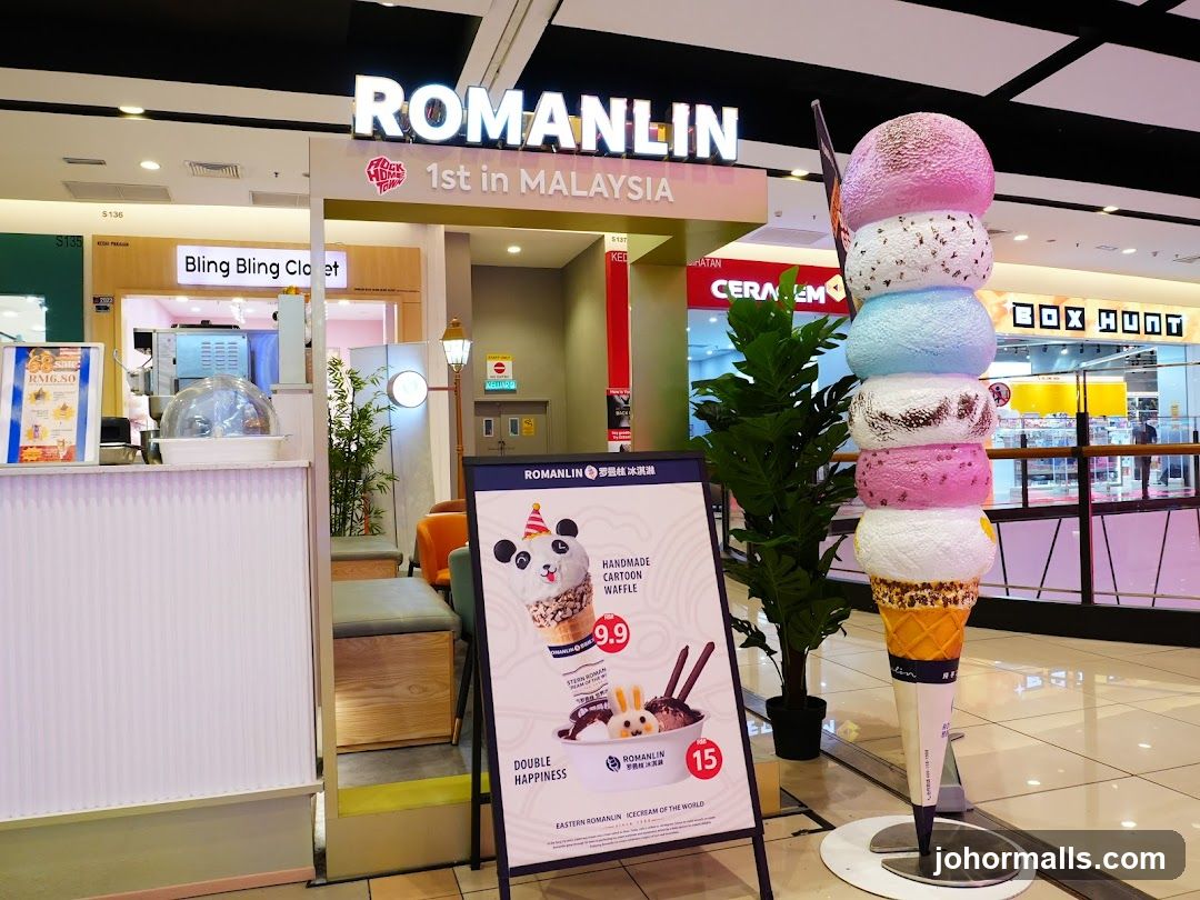 Romanlin ice cream and tea KS13 Aeon Mall Tebrau City