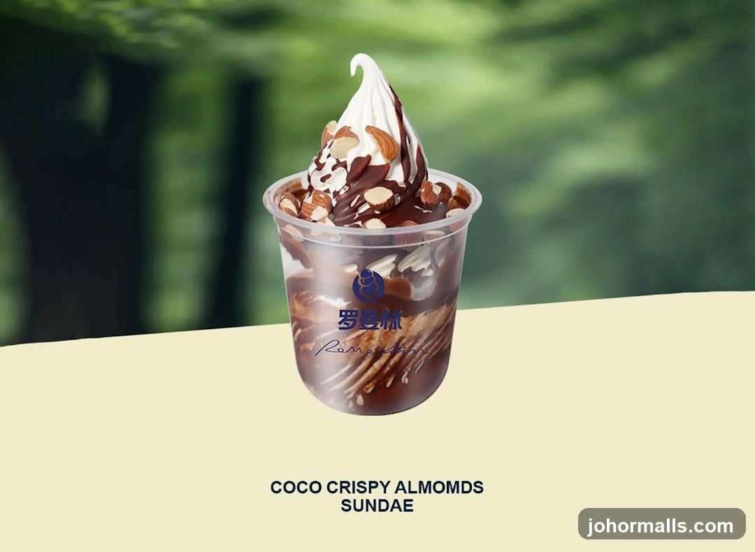 Coco Crispy Almonds Sundae