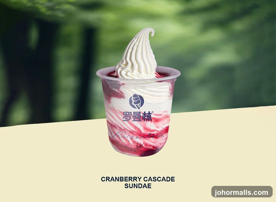 Cranberry Cascade Sundae