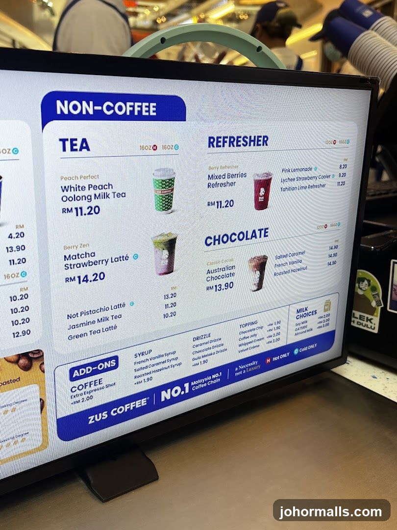 Non-Coffee Menu