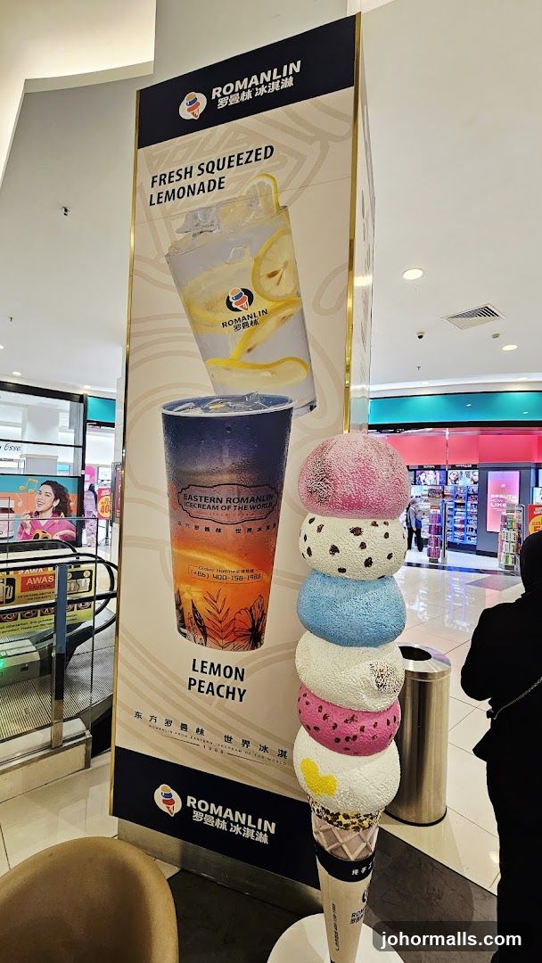 Romanlin Ice Cream and Lemonade Advertisement