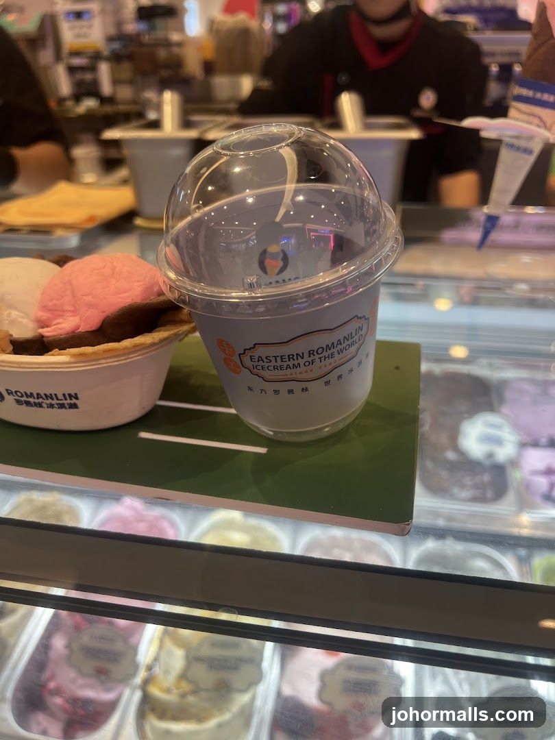 Ice Cream Cup and Display