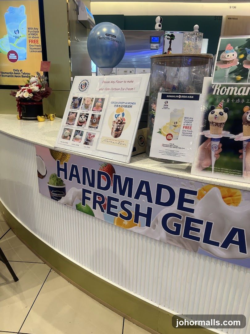 Ice Cream Counter Display
