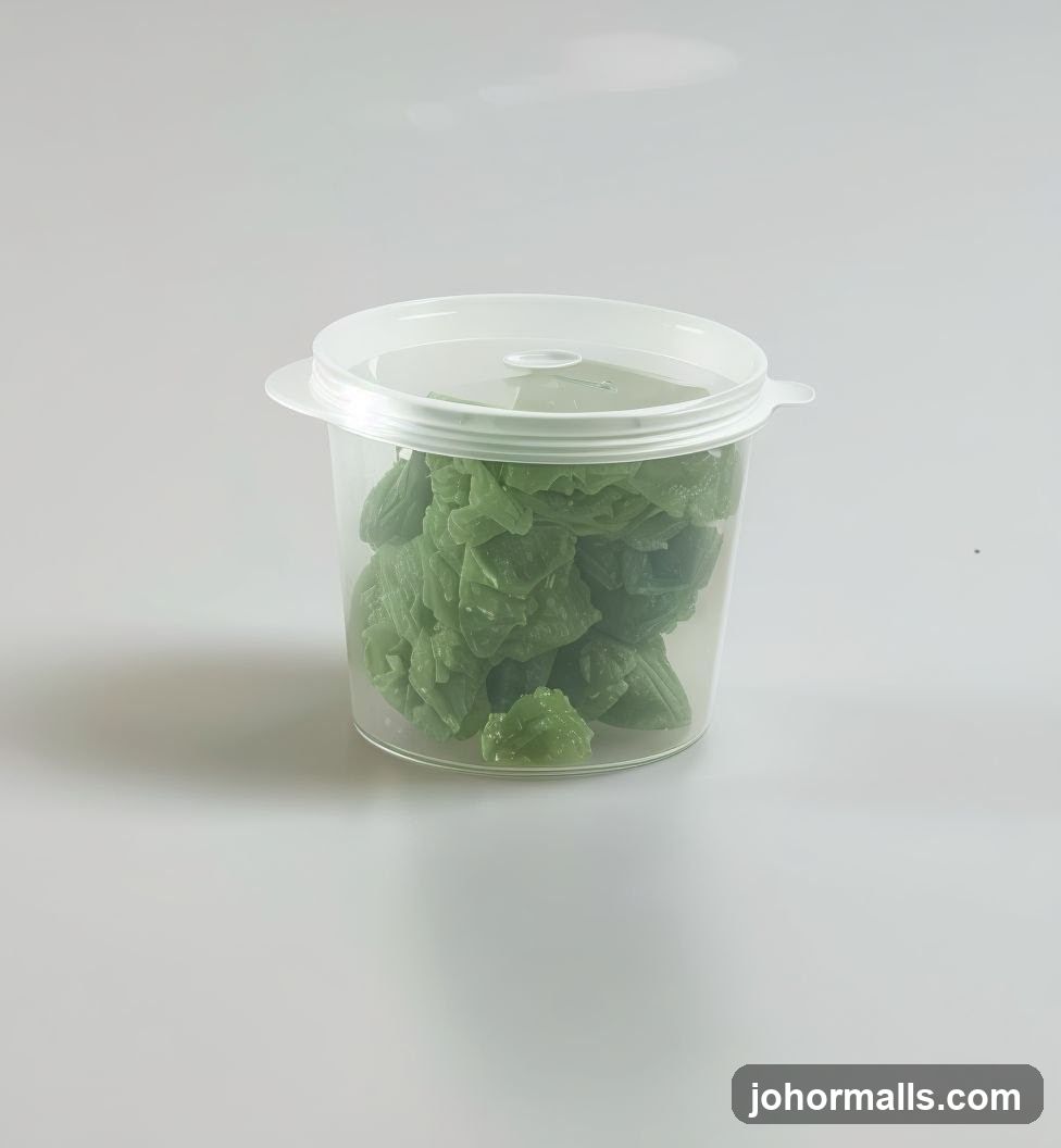 Green Candy in Container