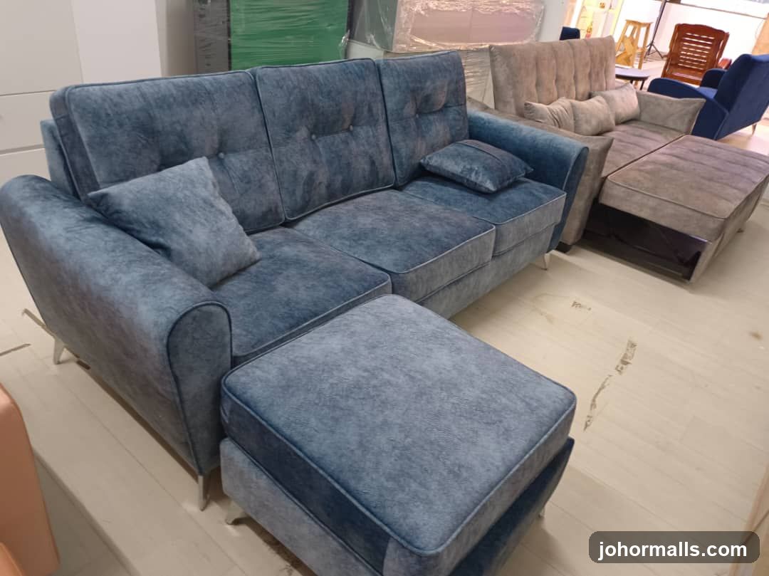 Sectional Sofa with Ottoman
