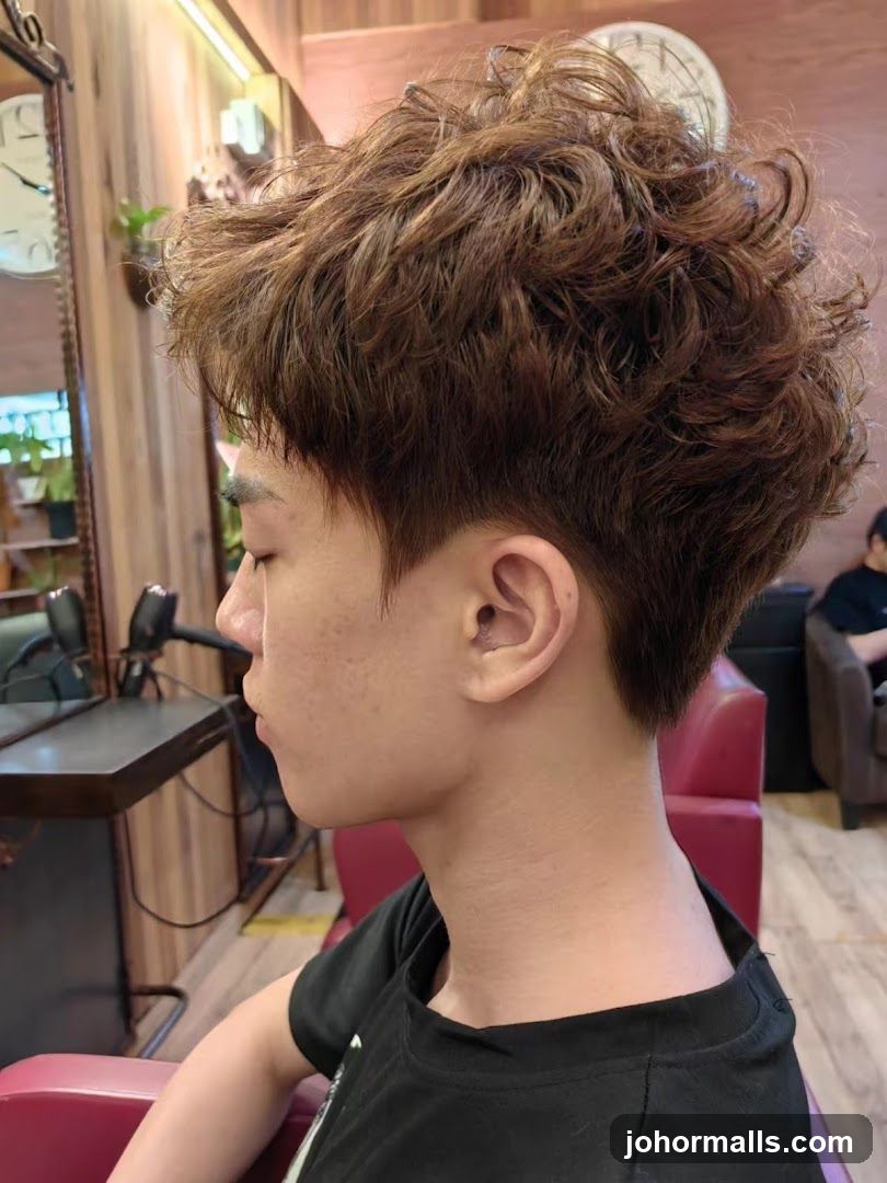 Man with Curly Hair