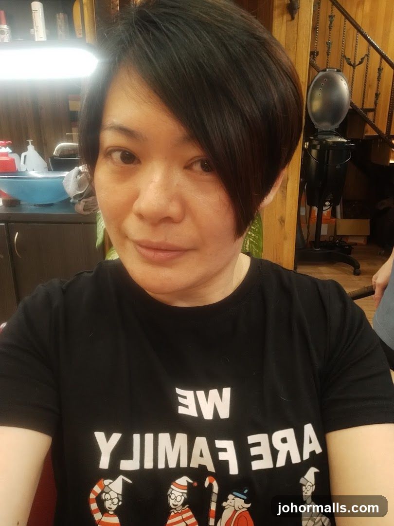 Woman in Waldo T-shirt