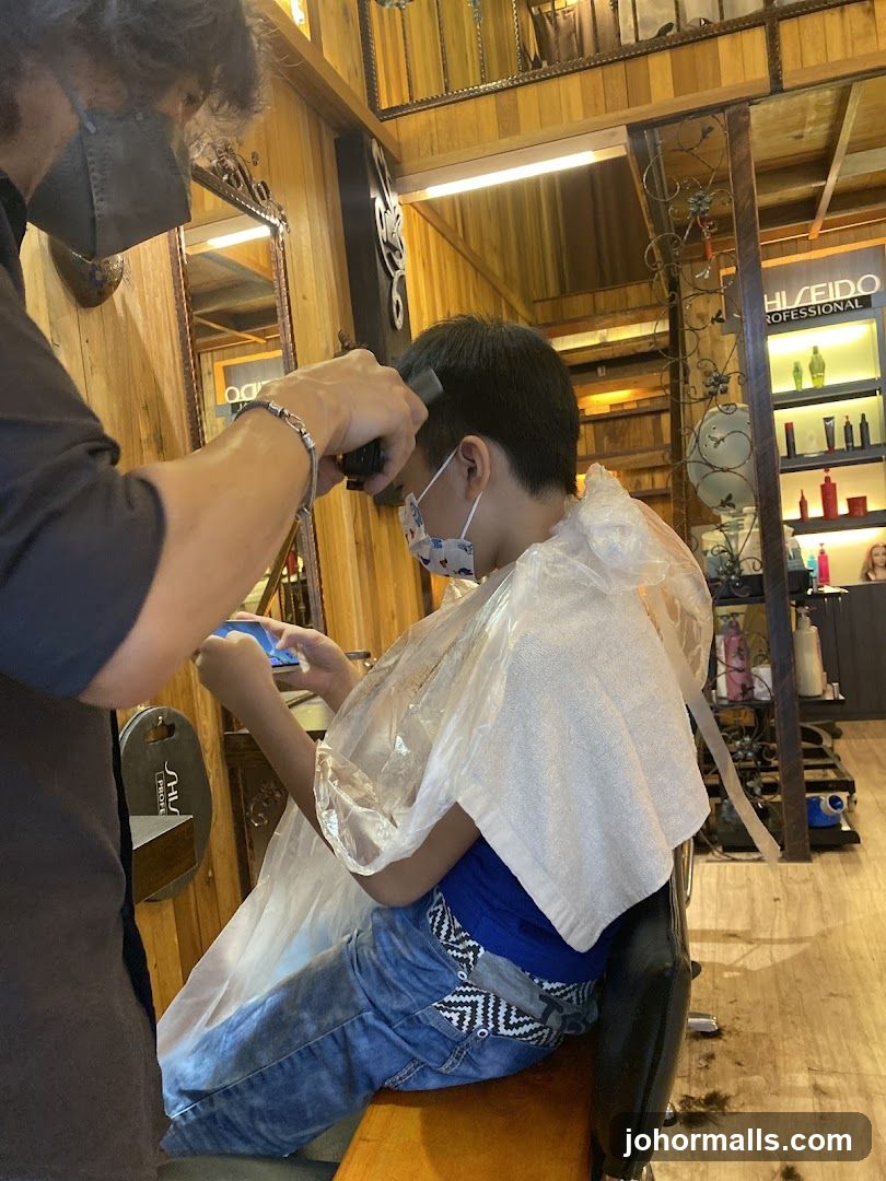 Haircut in a Salon