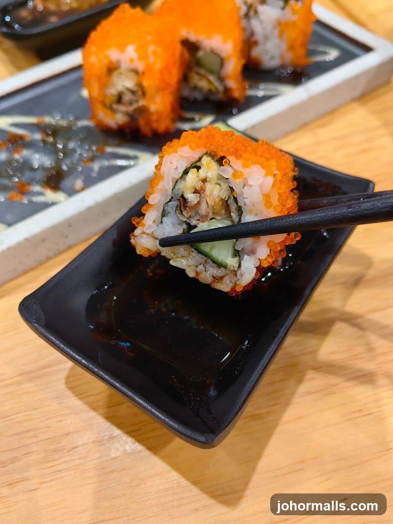 California Roll with Tobiko