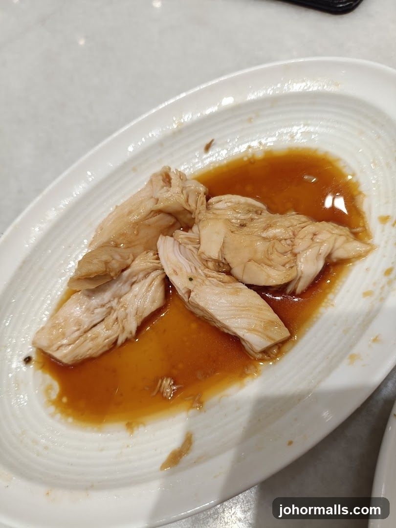 Poached Chicken Slices