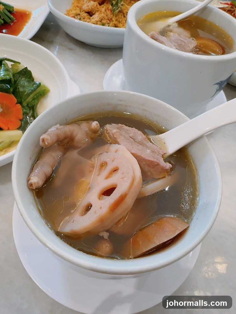 Soup with Chicken Feet and Lotus Root