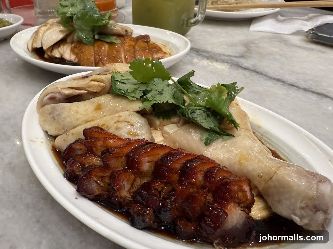 Hainanese Chicken and Char Siu