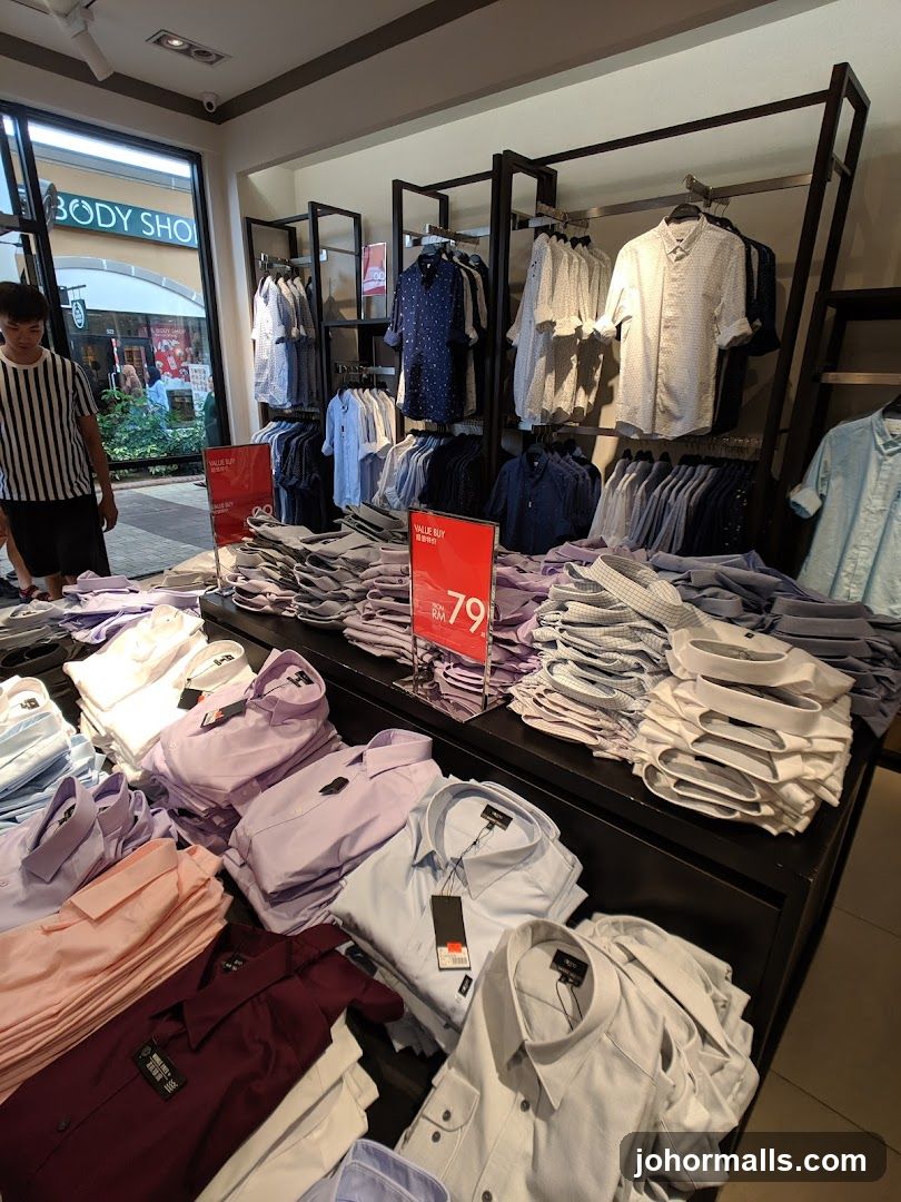 Men's Shirts Display