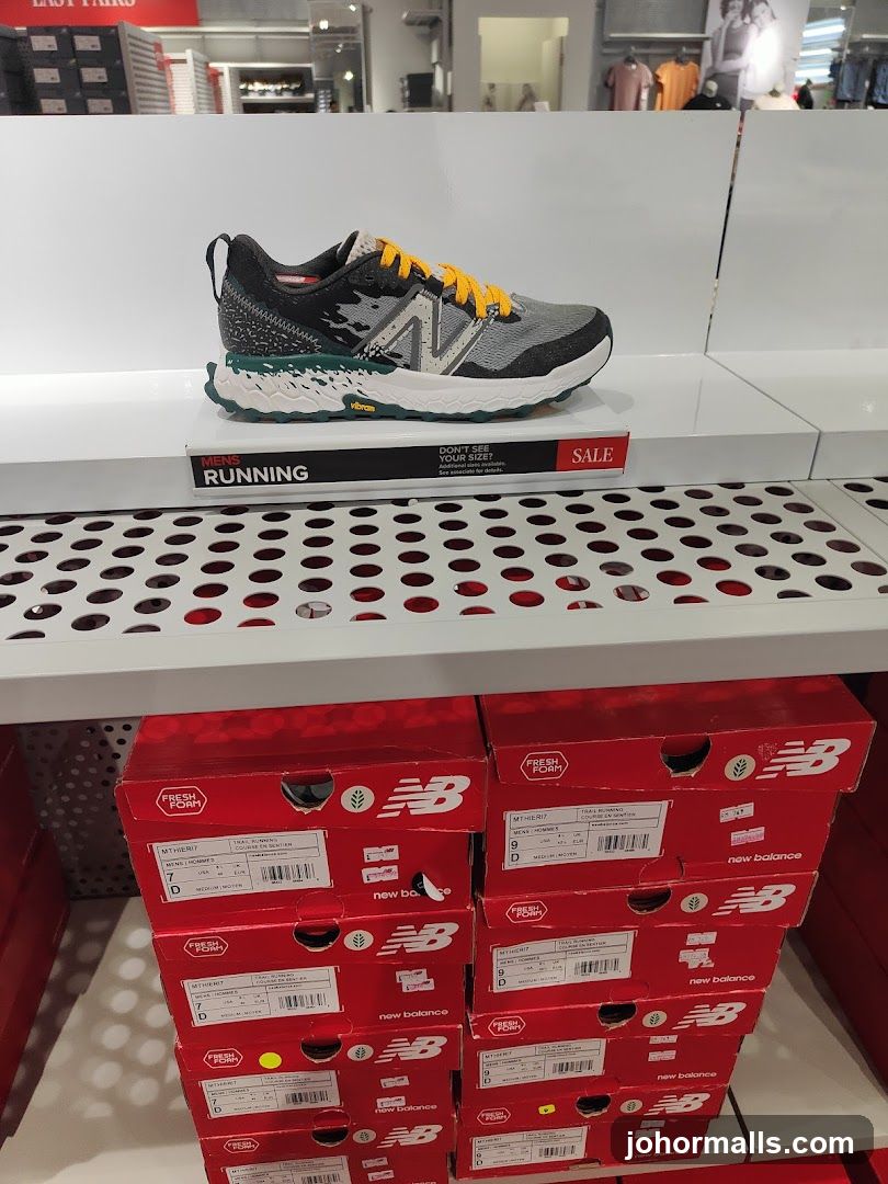 New Balance Running Shoes Display