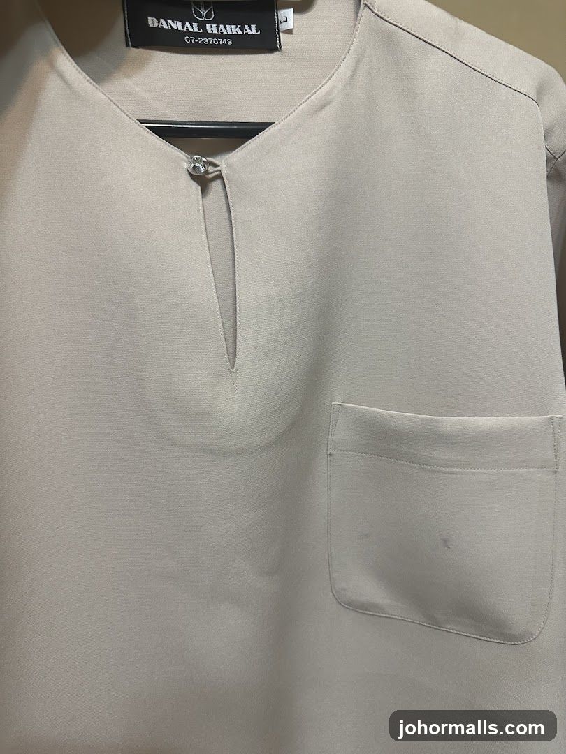 Beige Kurta with Pocket