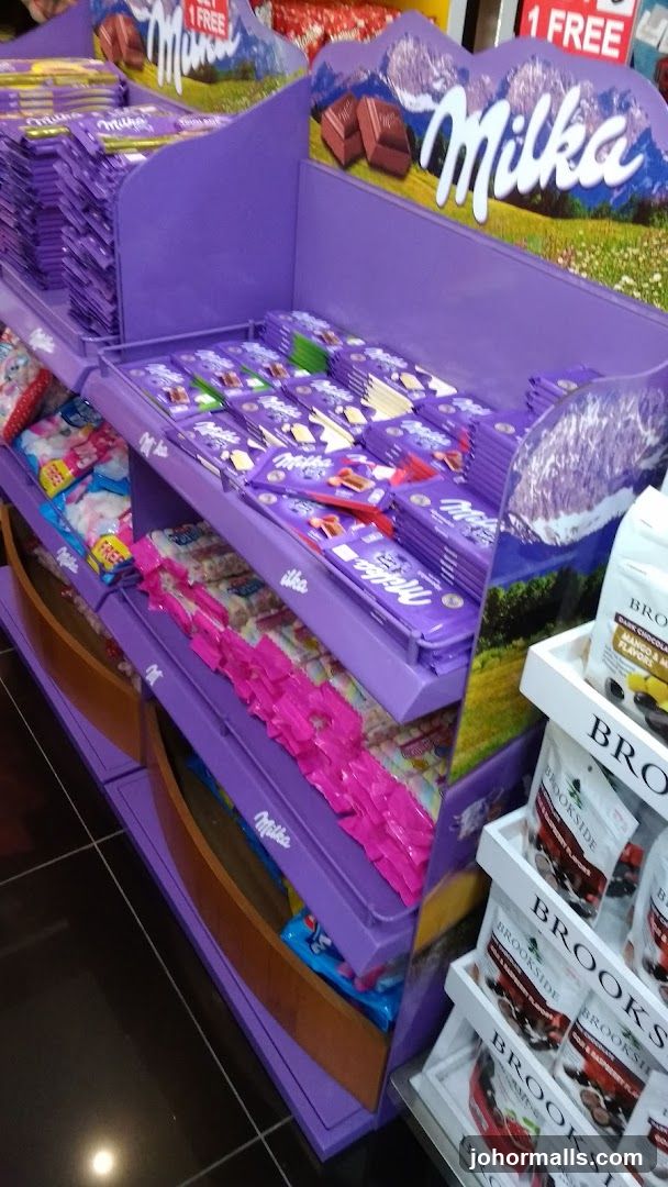 Milka and Brookside Chocolate Display