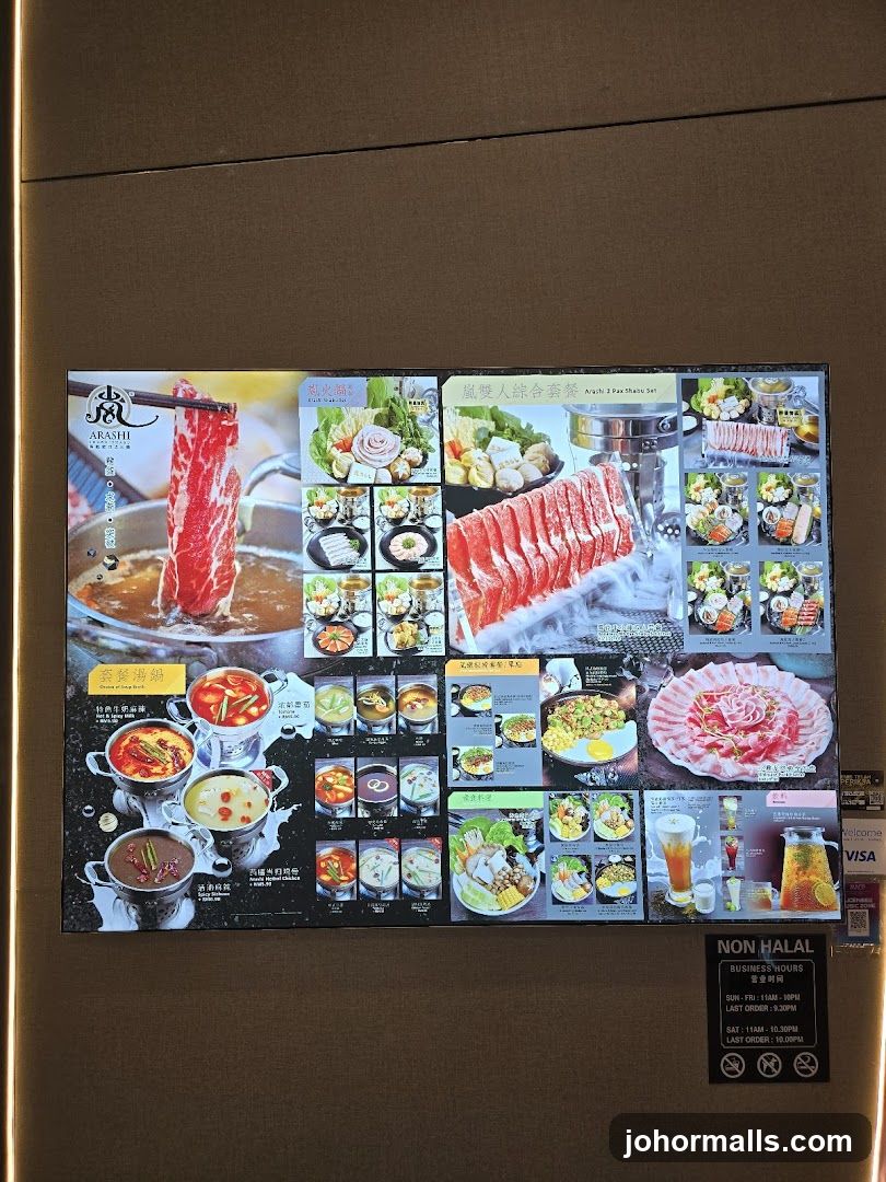 Arashi Menu