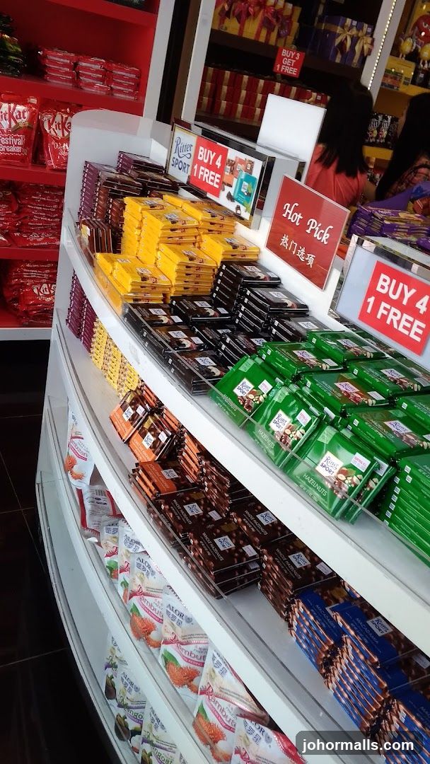 Chocolate and snack display