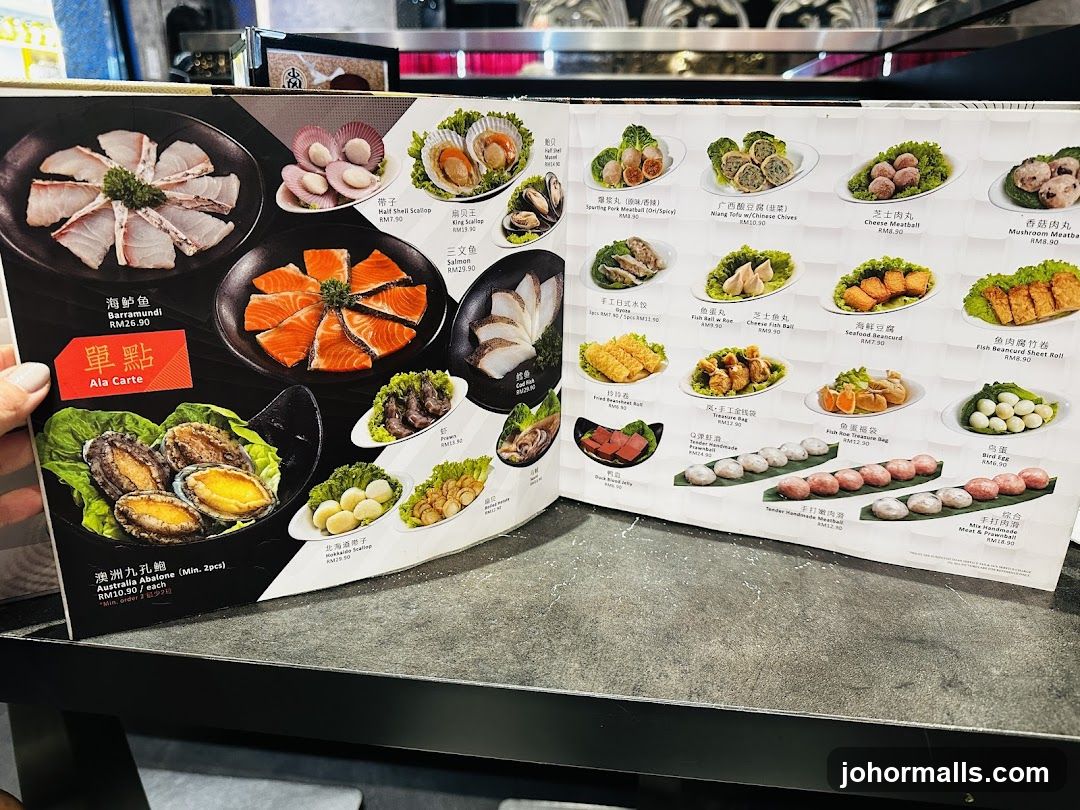 Ala Carte Menu