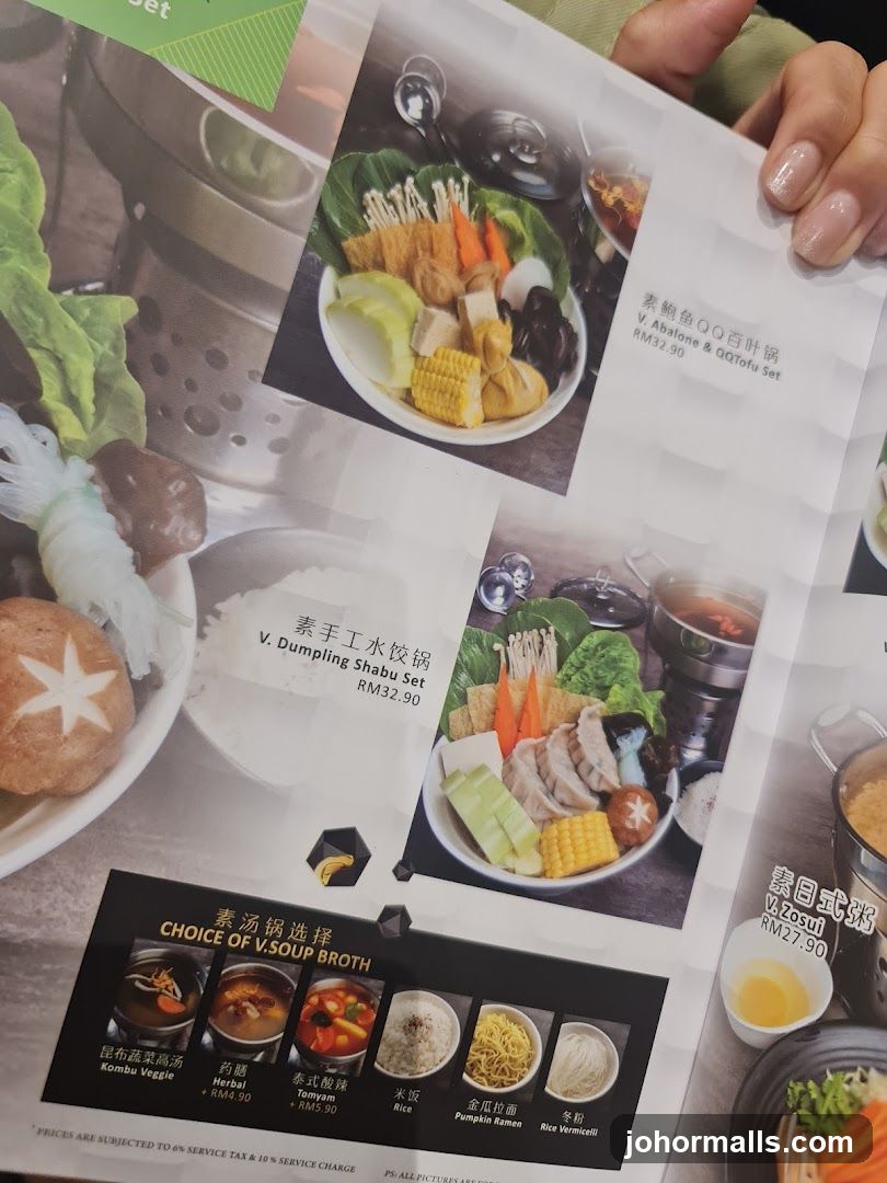 Shabu Set Menu