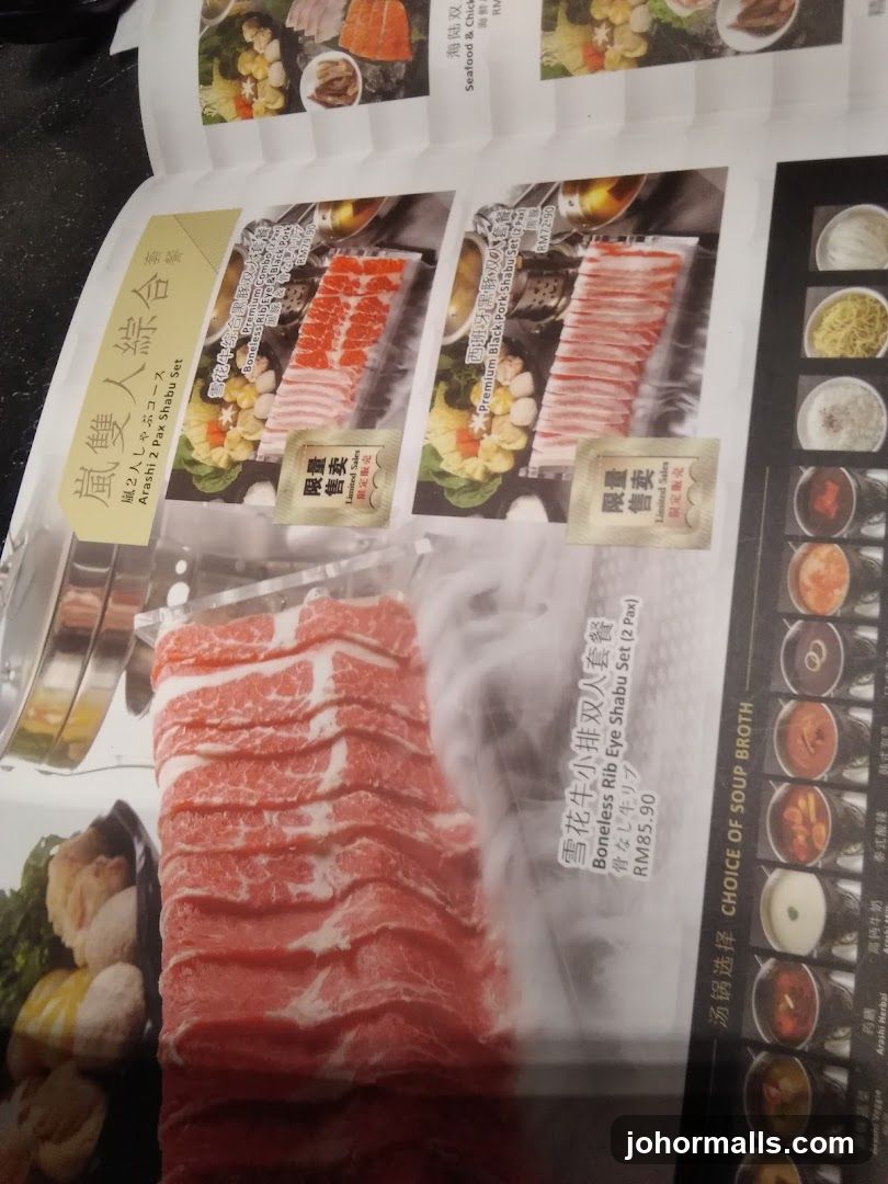 Shabu Set Menu