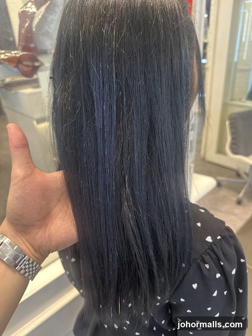 Hair with Tinsel Strands