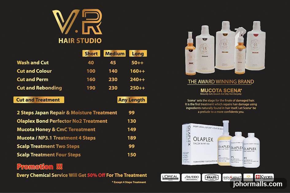 VR Hair Studio Menu
