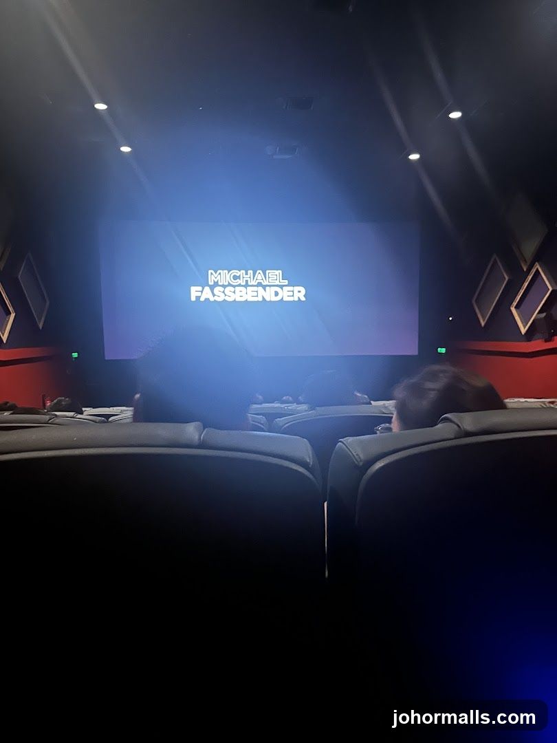 Movie Theater Screen with Actor's Name